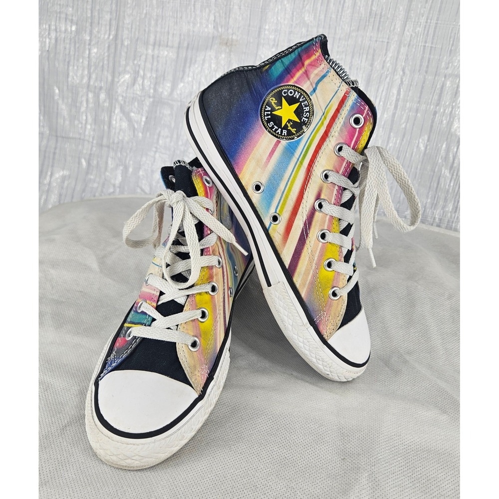Converse Chuck Taylor All Star High Top Rainbow Sneakers Youth 3.5 Womens 5-5.5